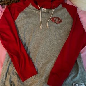 Victoria Secret PINK NFL 49ers hooded top